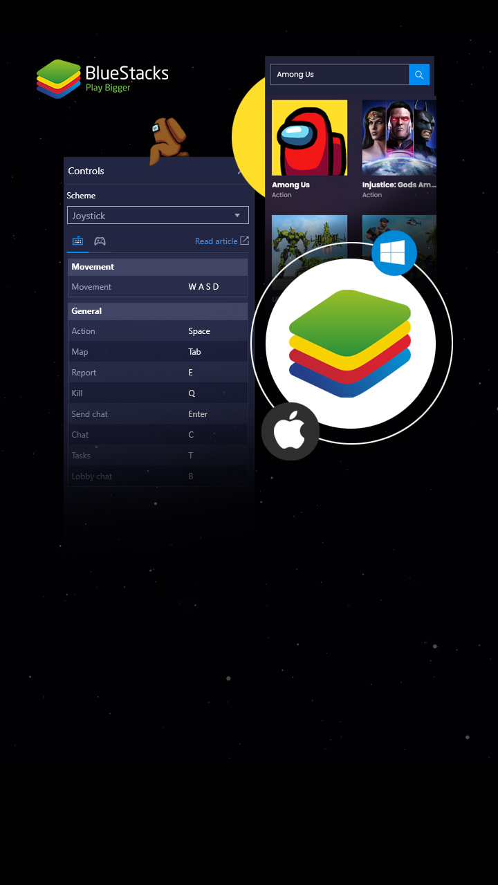 Play Among Us on PC using Controllers exclusively with BlueStacks