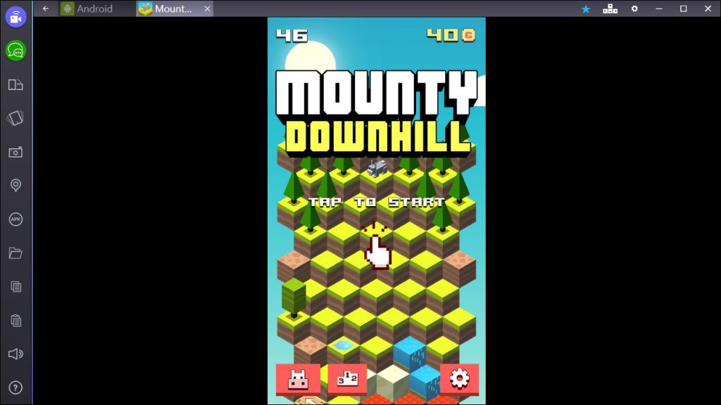 Mounty Downhill on BlueStacks