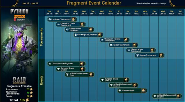 Raid Shadow Legends Pythion Fragment Fusion Event Guide Bluestacks