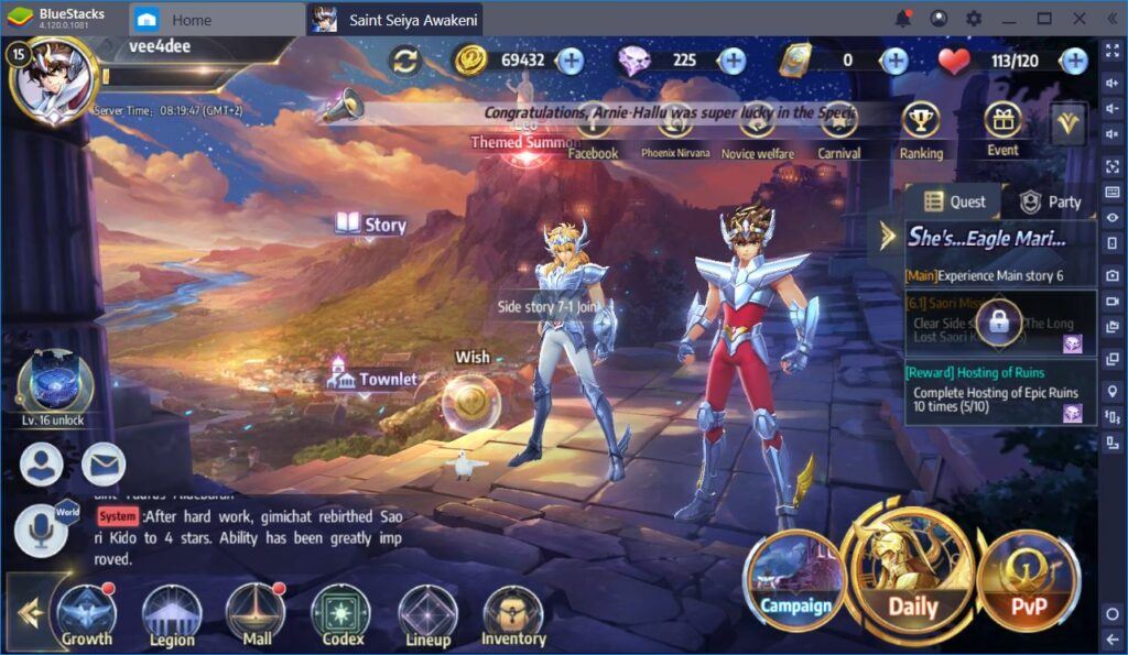 Saint Seiya Awakening Knight Of The Zodiac BlueStacks Kurulum Rehberi