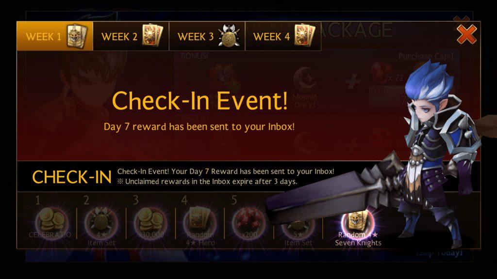 Seven Knights - Checkin to Earn Free Seven Knights Hero