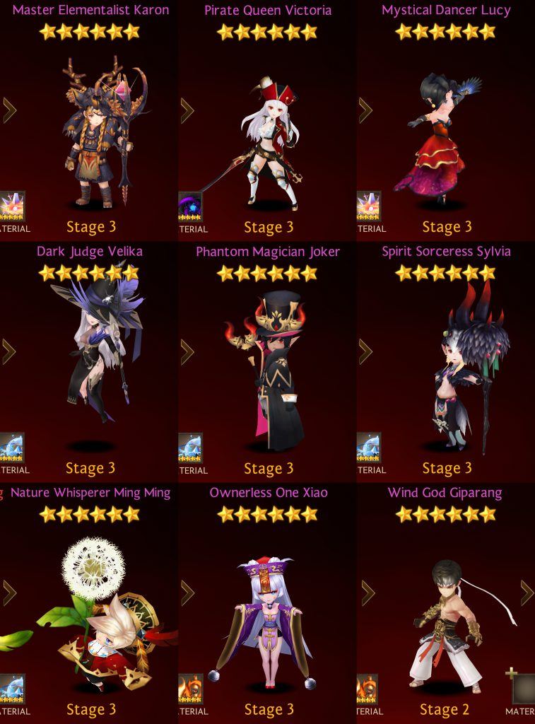 Seven Knights Faction by Rank - Adventurers Seven Knights Faction by Rank - Adventurers