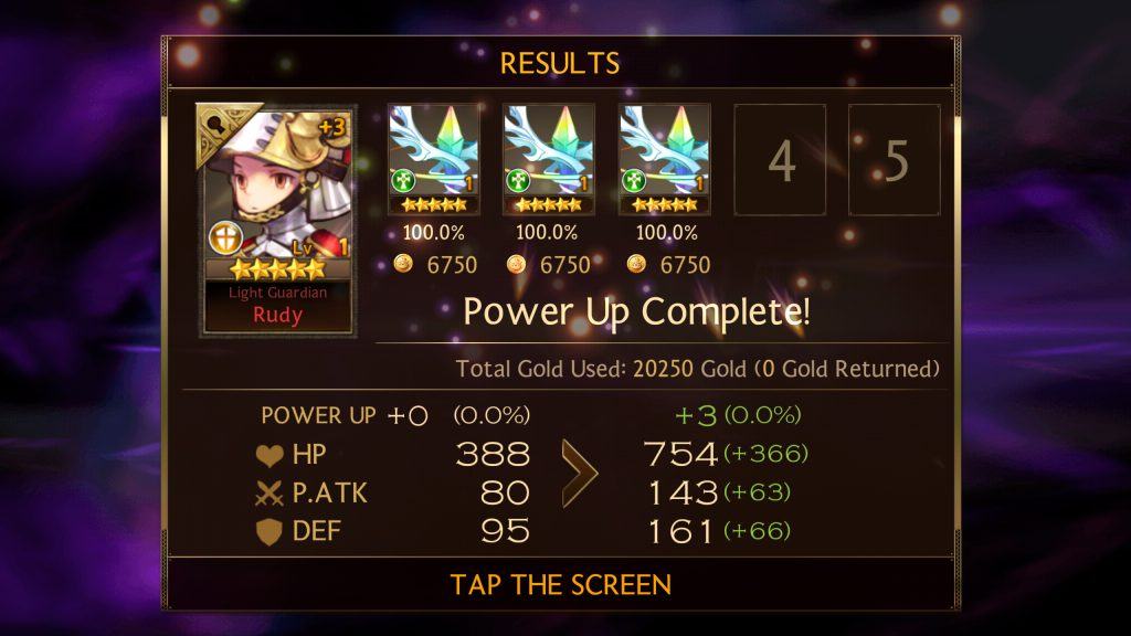 Seven Knights - Power Up Results