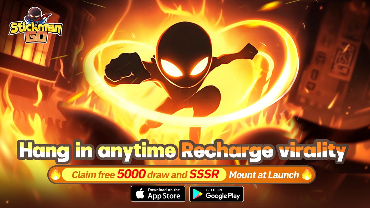 Log in for 5000 FREE Pulls! Stickman GO – The 3D Stickman Idle Adventure Mobile Game – Is Officially Launched!