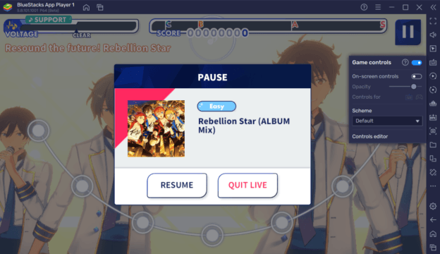Как настроить управление BlueStacks для игры в Ensemble Stars Music на ПК или Mac