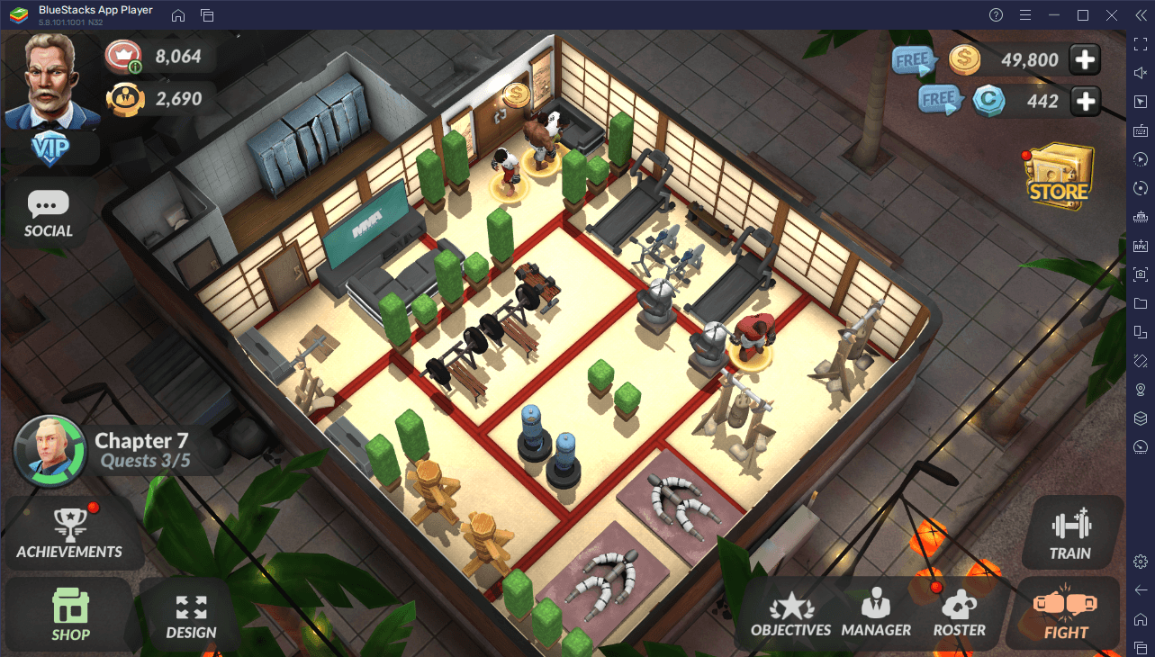 Как построить лучший тренажерный зал в MMA Manager 2: Ultimate Fight |  BlueStacks