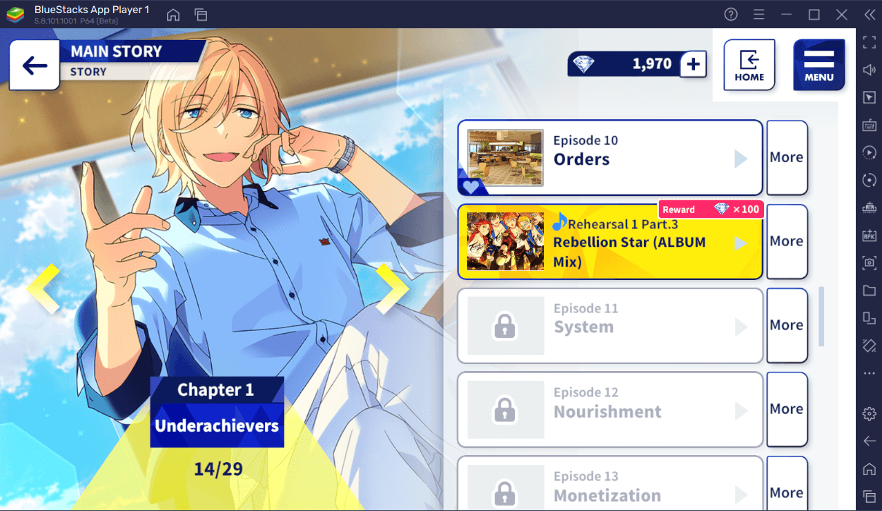 Стань звездой! Гайд для новичков по Ensemble Stars Music | BlueStacks