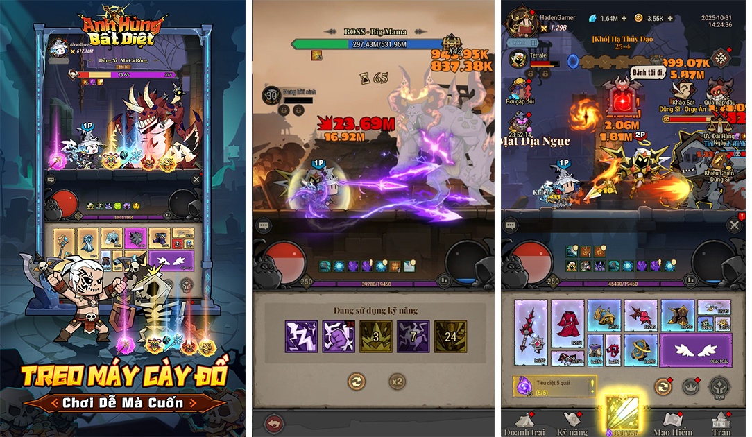 Cày đồ không giới hạn! Siêu phẩm treo máy cày đồ “Anh Hùng Bất Diệt” chính thức mở đăng ký sớm