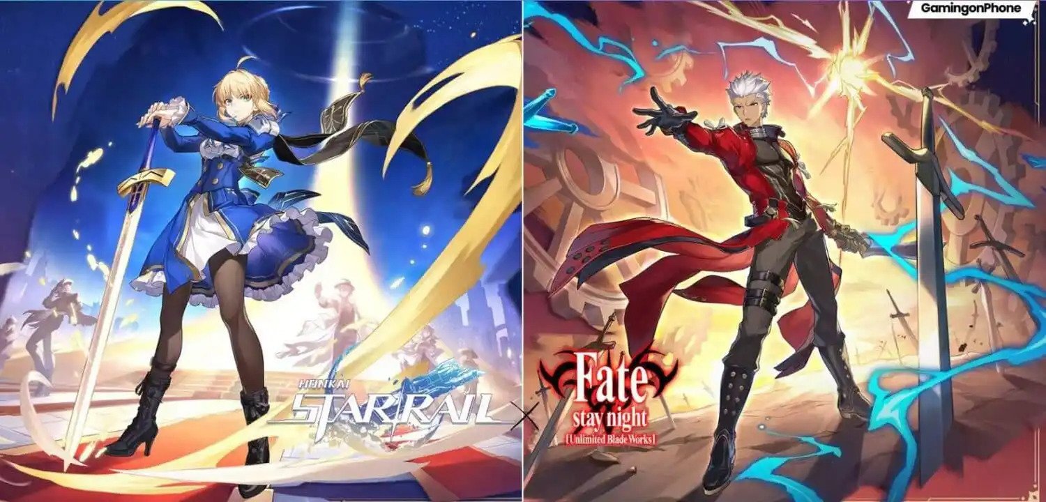 《崩壞：星穹鐵道》x《Fate/stay night》聯動推出兩位新角色Saber與Archer