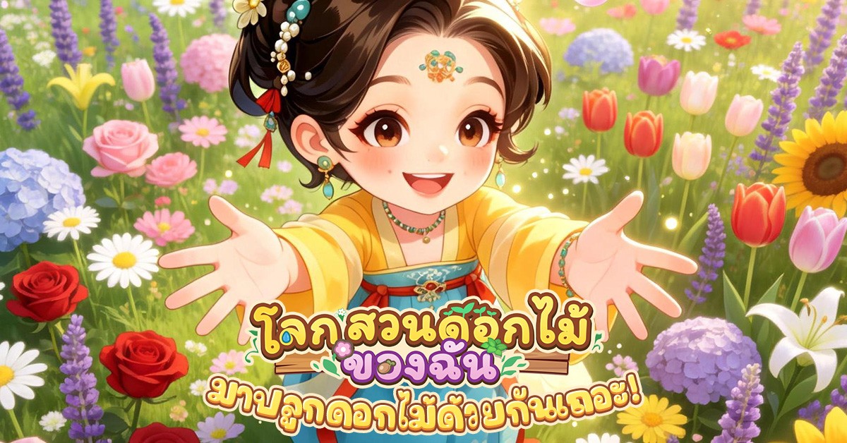 เล่นเกมแล้วรับดอกไม้จริงได้! เกมมือถือฮีลใจสุดฮิตทั่วโลก &ldquo;โลกสวนดอกไม้ของฉัน&rdquo; เปิดให้บริการอย่างเป็นทางการในประเทศไทย 3 มิถุนายนนี้ บน iOS และ Android