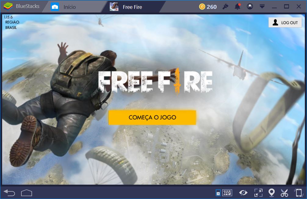 Free Fire: Battlegrounds – Primeira Partida