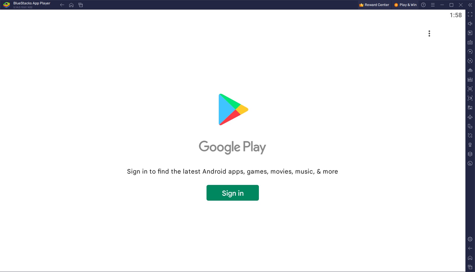 Link a Google account to the app player