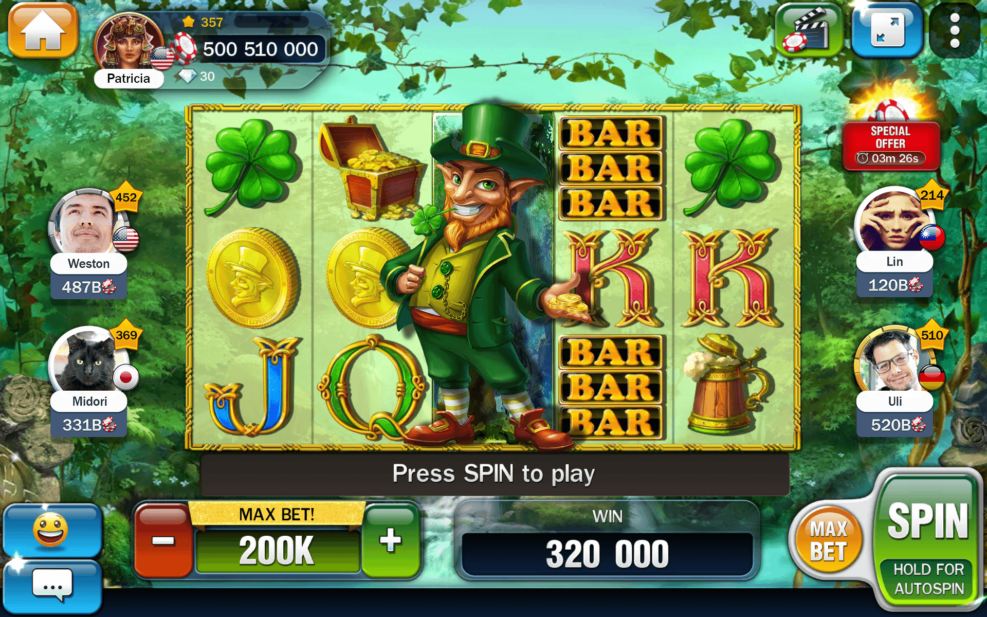 Billionaire slots game