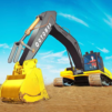 Sand Excavator Crane Game: Truck Driving Simulator
