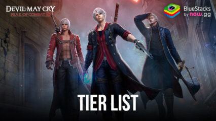 Devil May Cry: Peak of Combat – Tier list dos melhores caçadores