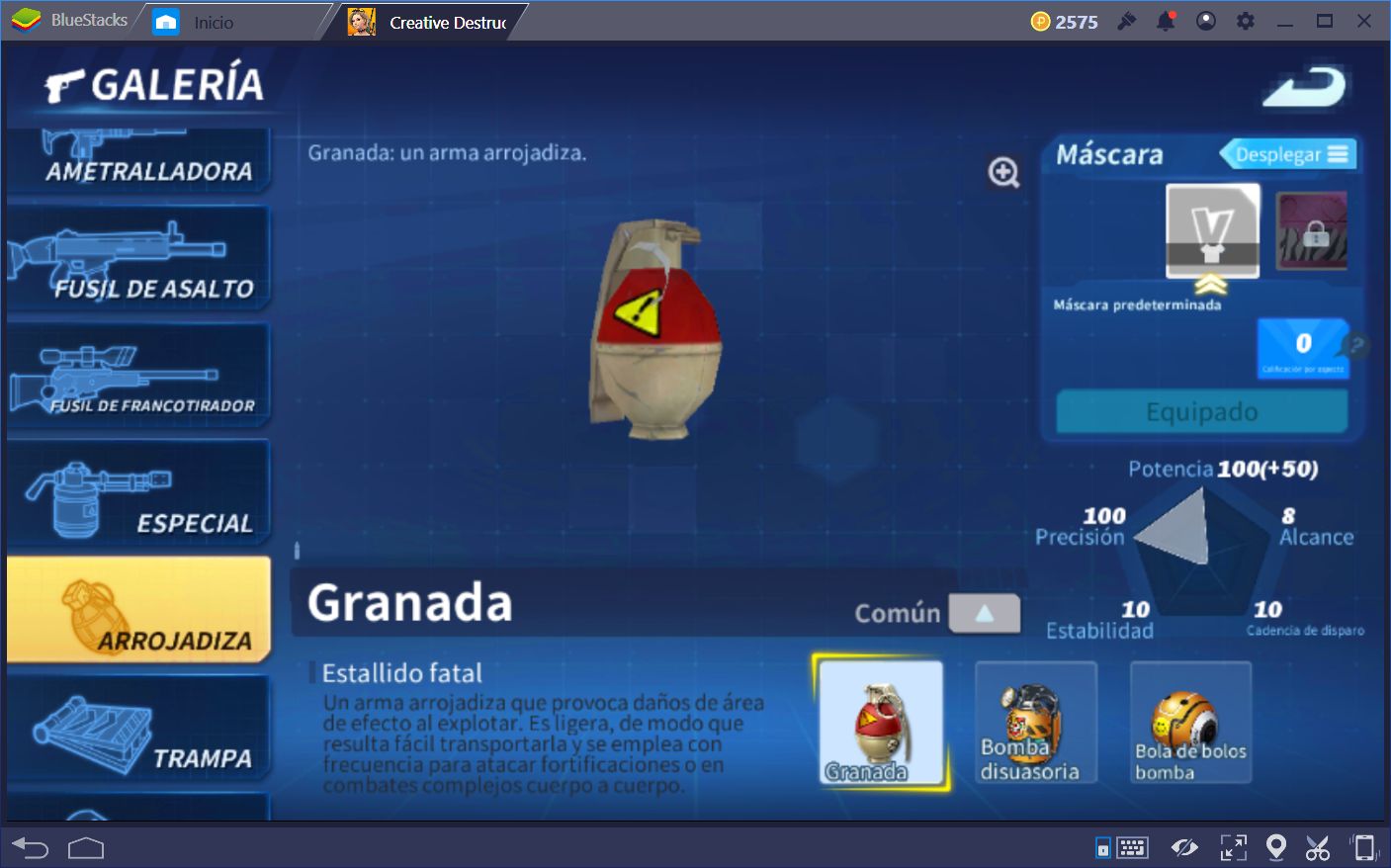 Las Mejores Armas Para Cada Ocasión en Creative Destruction