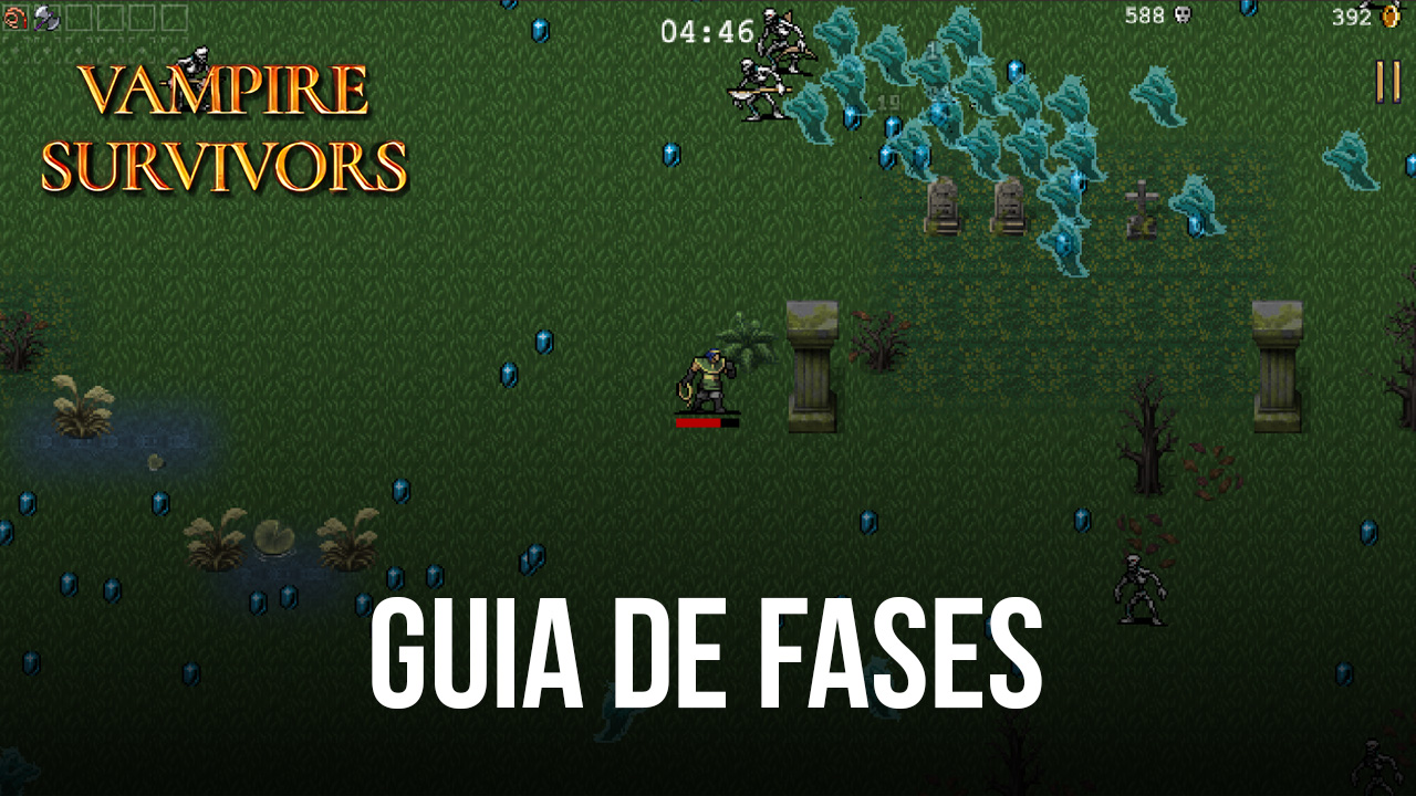 Guia de fases em Vampire Survivors: como desbloquear todas as fases e modos  de jogo