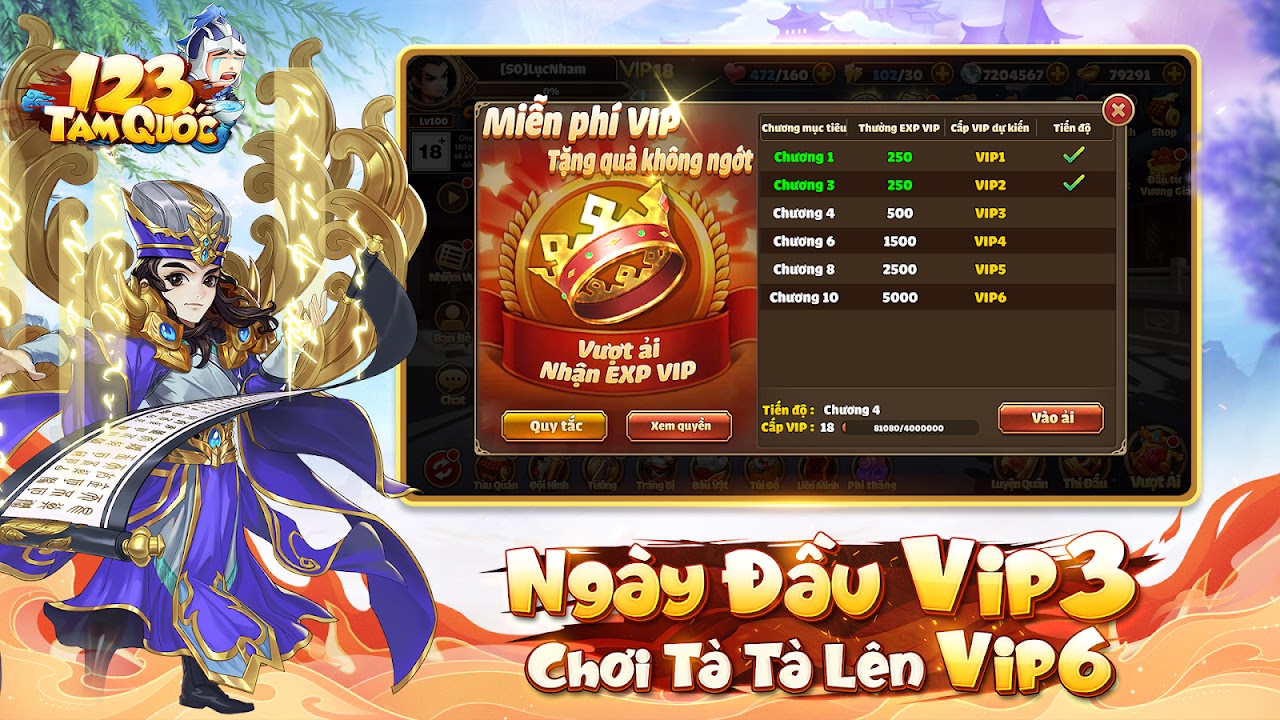 Thống nhất thiên hạ khi chơi 123 Tam Quốc trên PC với BlueStacks