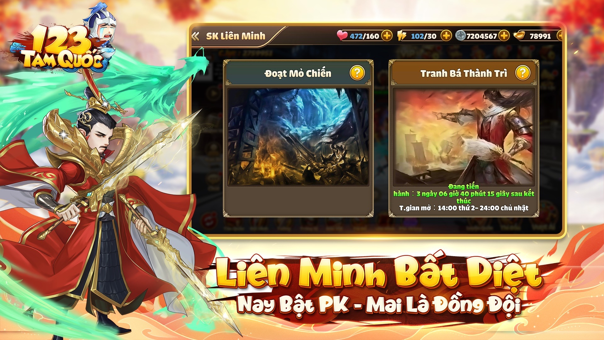 123 Tam Quốc: Game đấu tướng 3Q mới sẽ phát hành trong tháng 10/2023