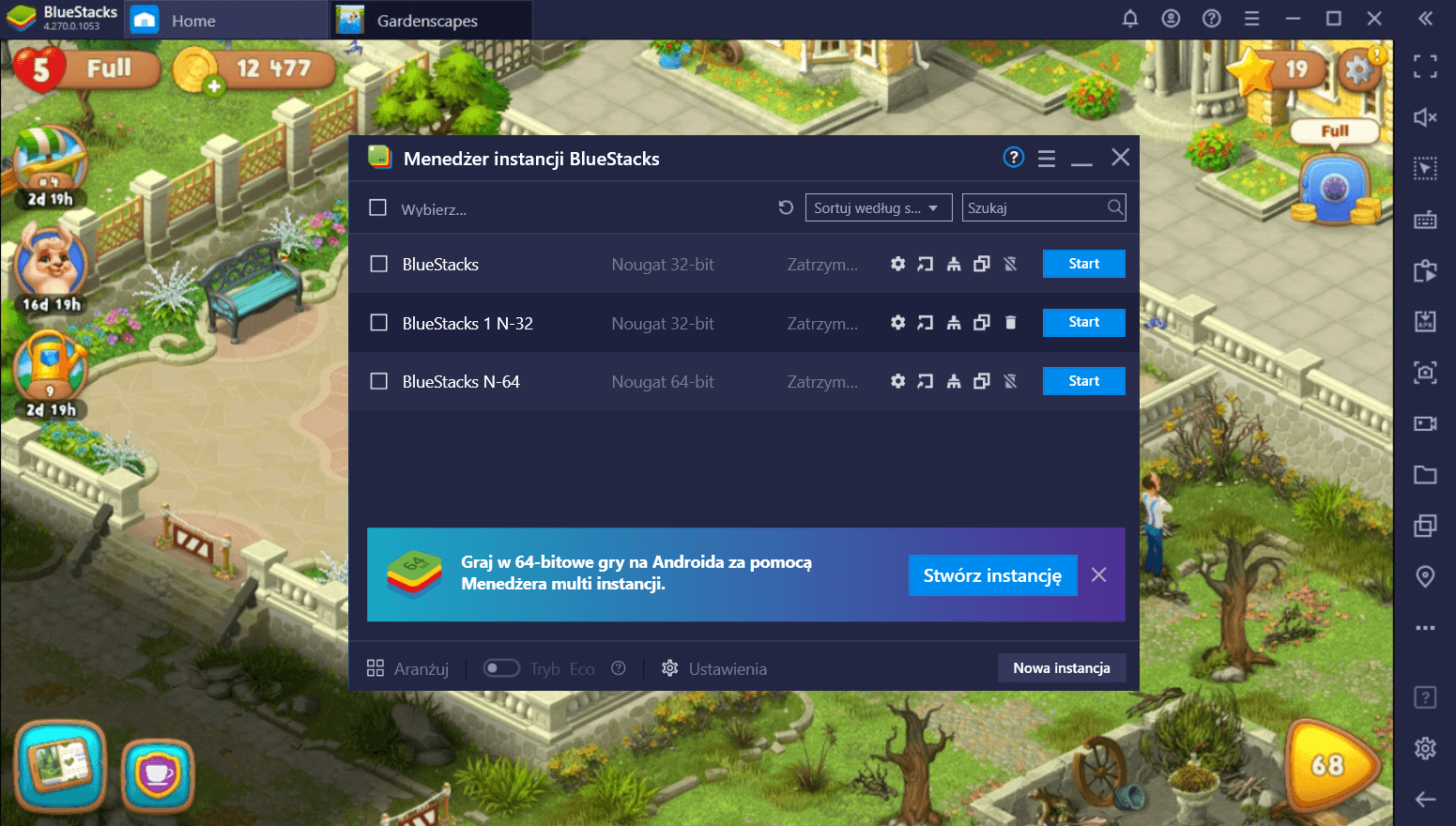 Jak grać w Gardenscapes na PC z BlueStacks