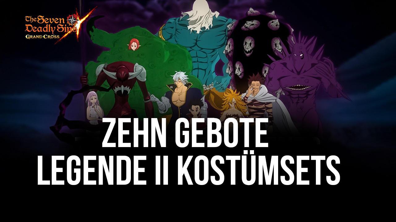 The Seven Deadly Sins: Grand Cross Veröffentlichung Zehn Gebote Legende II Kostümsets