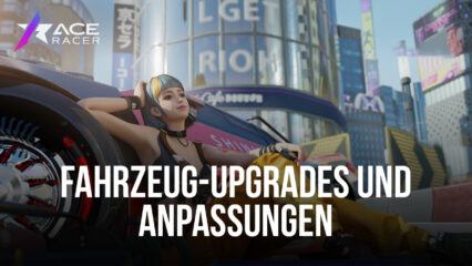 Guide für Fahrzeug-Upgrades und -Anpassungen in Ace Racer