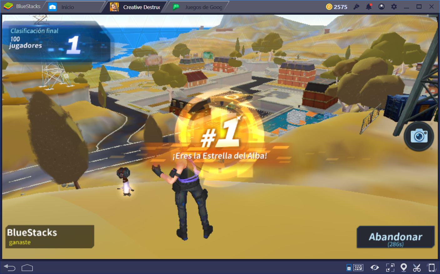 Controlando el Flujo de la Batalla en Creative Destruction