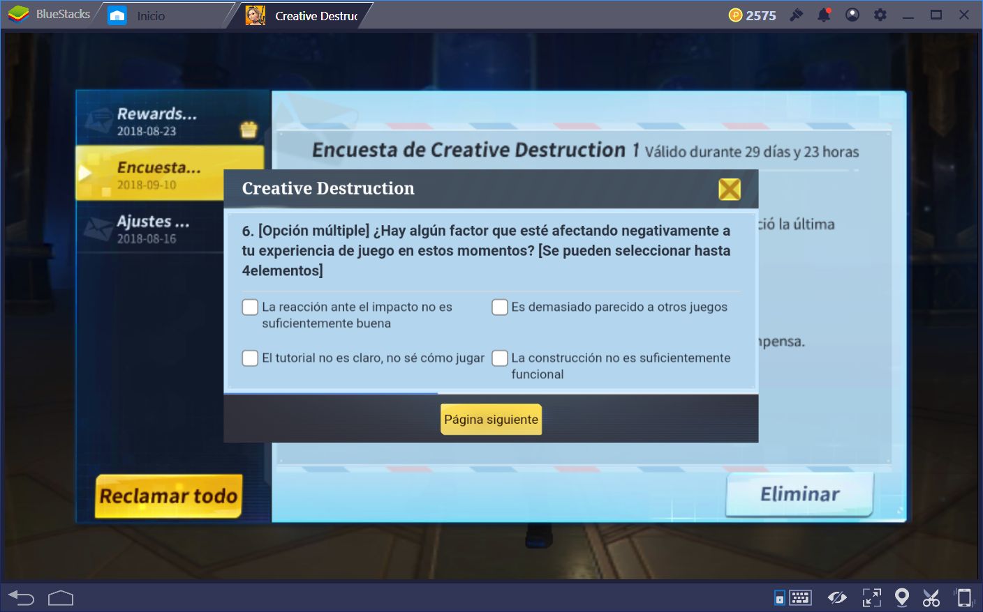 Tips Para Mejorar en Creative Destruction