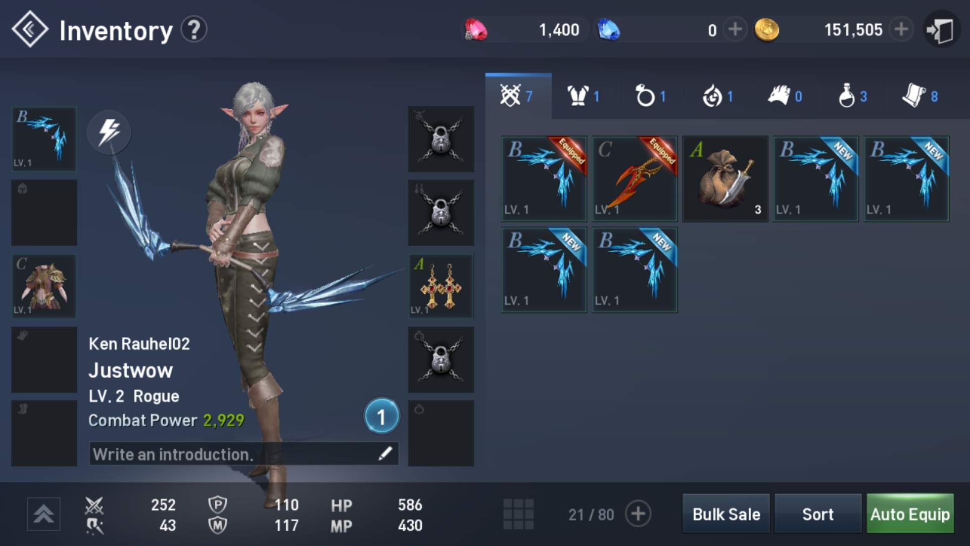 Lineage 2 Revolution Equipment Image 1