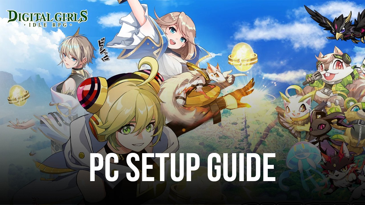 Como jogar Digital Girls: Idle RPG no PC com Bluestacks