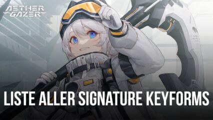 Aether Gazer – Liste aller Signature Keyforms nach Pantheon Trees