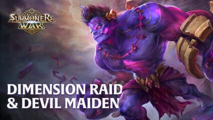 Summoners War: Sky Arena – Dimension Raid, 2A Living Armor, 2A Frankenstein, and Devil Maiden with Update 8.0.8