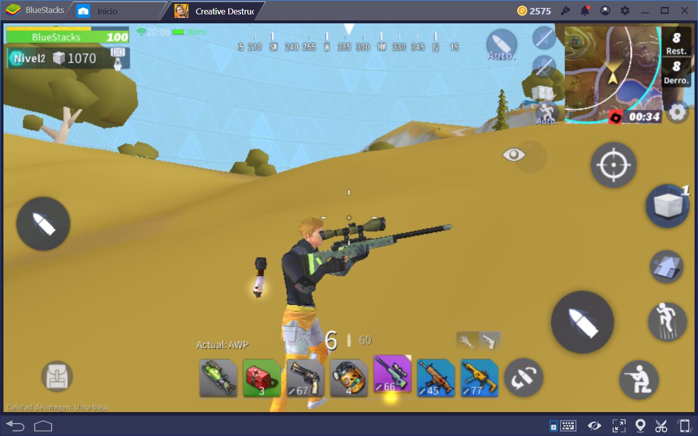 Las Mejores Armas Para Cada Ocasión en Creative Destruction