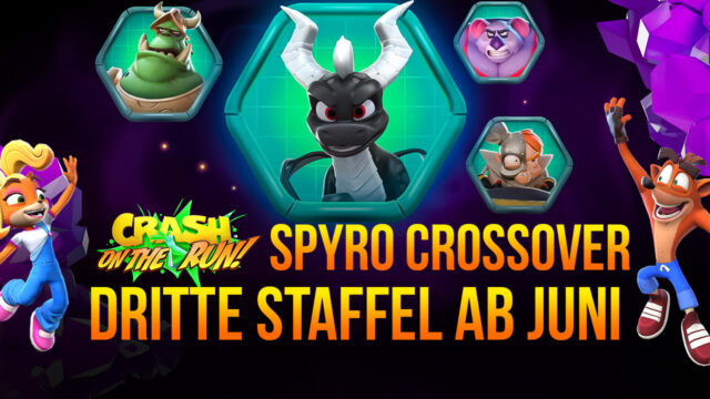 Crash Bandicoot: On The Run bekommt ein Spyro The Dragon-Crossover für Staffel 3