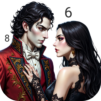 Dark Love Color by Numbers