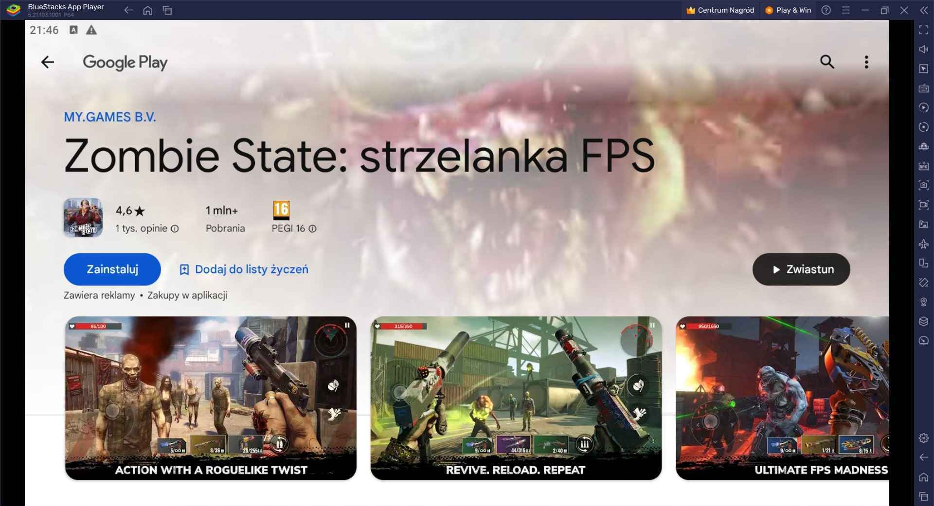 Jak grać w Zombie State: strzelanka FPS na PC z BlueStacks