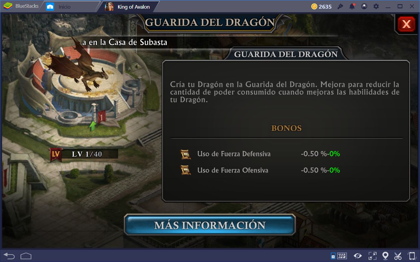 Guía para el Dragón en King of Avalon