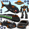 Shark Robot Car Transform Game