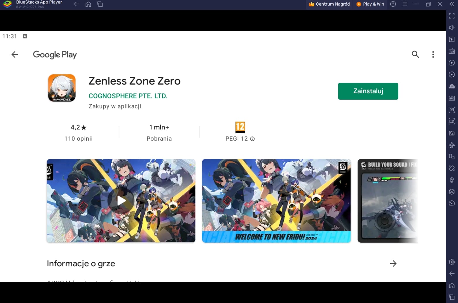 Jak grać w Zenless Zone Zero na PC z BlueStacks