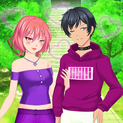 Jogo De Vestir Anime Casal
