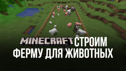 Как построить ферму для животных в Minecraft?