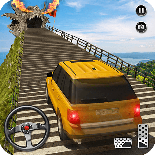 Cruiser Car Stunts: Dragon Road Driving Simulator