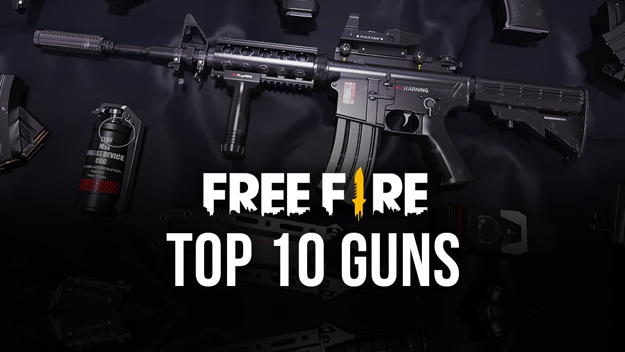 10 ARMAS DO FREE FIRE NA VIDA REAL 