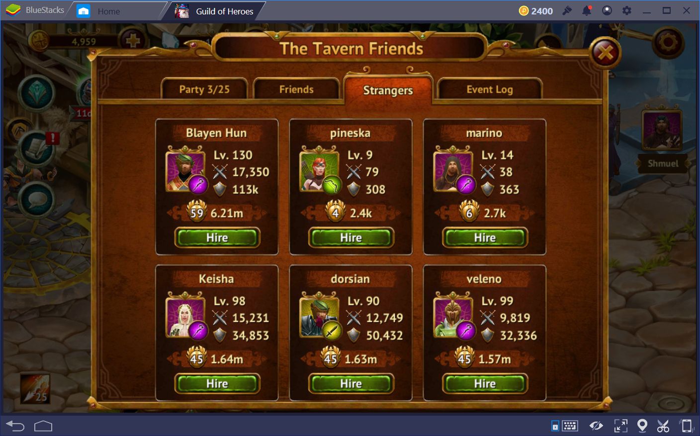 How to Use the Tavern in Guild of Heroes