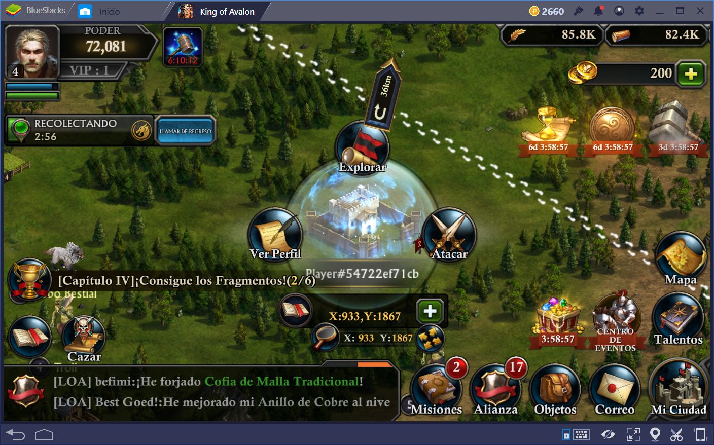 Usando la Multi-Instancia de BlueStacks para Aumentar tu Producción en King of Avalon