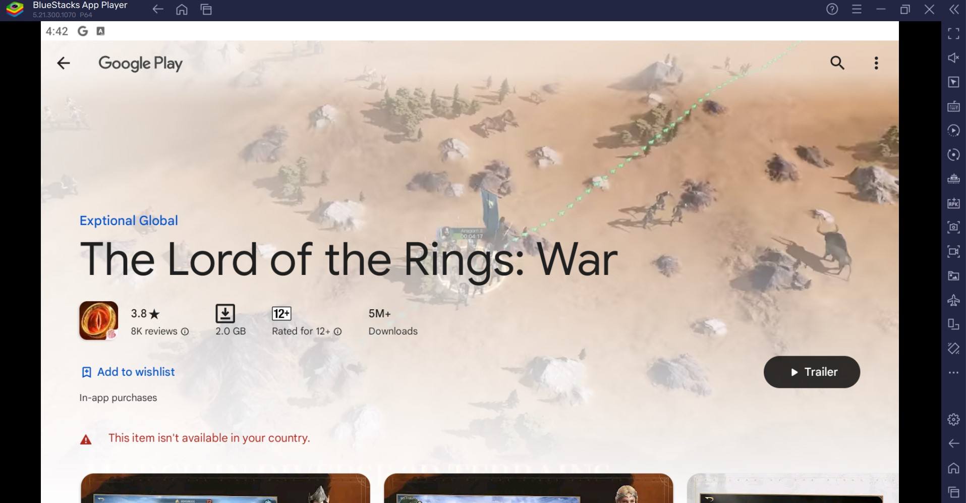 Jak zagrać w The Lord of the Rings: War z BlueStacks na PC