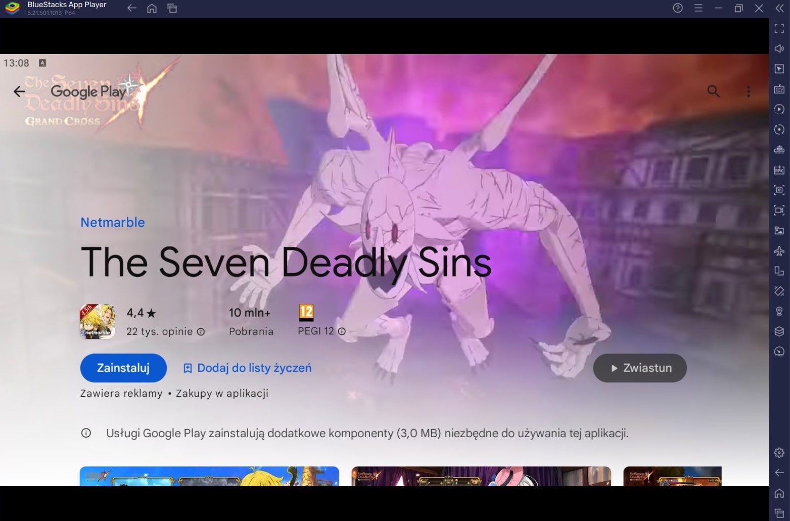 Jak zagrać w The Seven Deadly Sins: IDLE na PC z BlueStacks