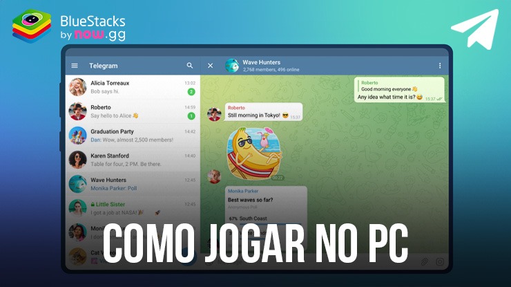 Como usar o Telegram no PC com o BlueStacks