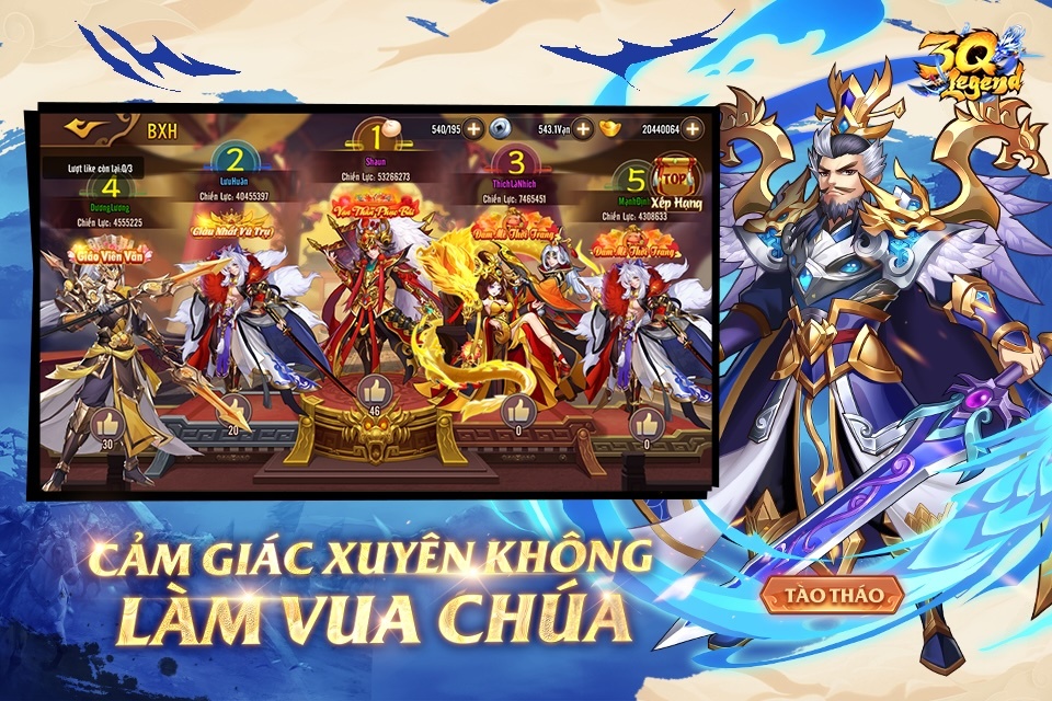 Cùng chơi 3Q Legend: Danh Tướng Truyền Kỳ trên PC với BlueStacks