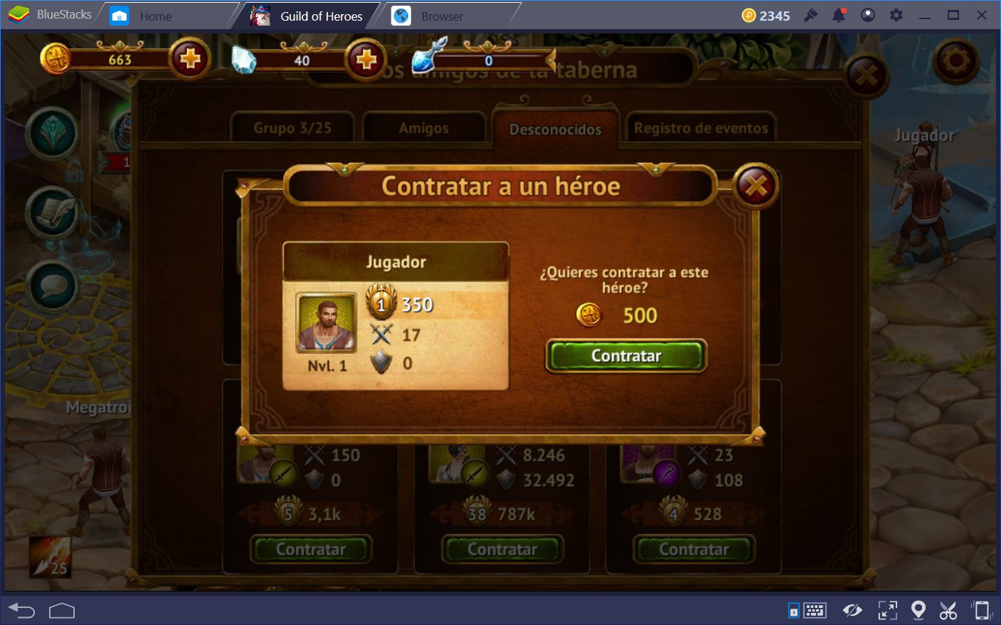 Guía Para La Taberna en Guild of Heroes